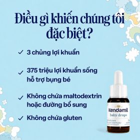 Men Vi Sinh Dạng Giọt Kendamil Pro-Comfort Cho Bé (7.5ml) – ảnh 3